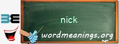 WordMeaning blackboard for nick